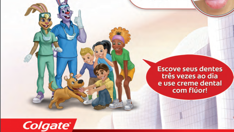 Escove os dentes para ter um sorriso saudável!